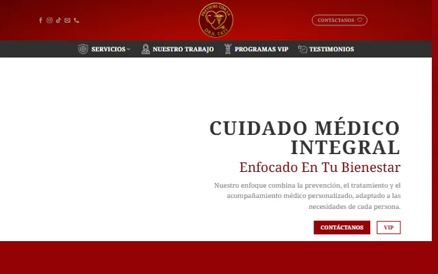 Portada del sitio de Previene con la Dra. Tati