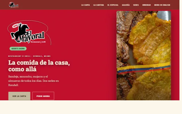 Portada del sitio de El Mayoral